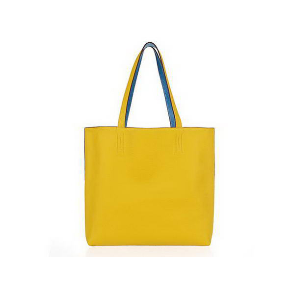 H1039 Hermes Grande Shopping Bag 42CM Totes Giallo